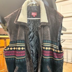 Red Ranch 100% Leather Vest. XL